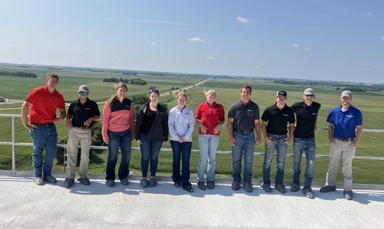 Crystal Valley Interns Feed Mill Tour 2023